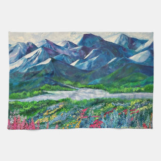 Alaskan Mountains Kitchen Towels