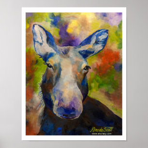 Alaskan Mr. Moosey Moose Matte Print