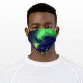 Alaskan Northern Lights Photo Adult Cloth Face Mask (Worn)