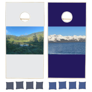 Alaskan Paradise Cornhole Set: Forest & Mountains  Set