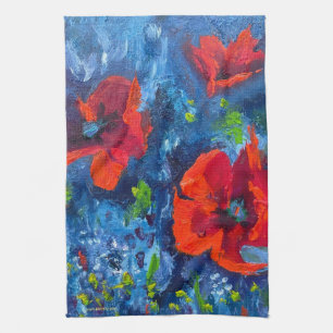 Alaskan Poppies Kitchen Towel