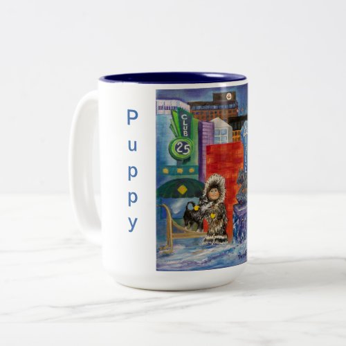 Alaskan Puppy Dreams at the Hotel Captain Cook Mug