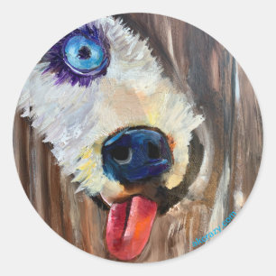 Alaskan Puppy Sled Dog Transport Sticker