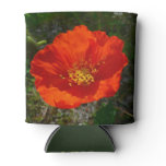 Alaskan Red Poppy Colorful Flower Can Cooler