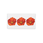 Alaskan Red Poppy Colorful Flower Checkbook Cover