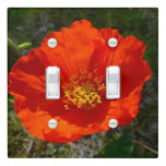 Alaskan Red Poppy Colorful Flower Light Switch Cover