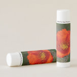 Alaskan Red Poppy Colorful Flower Lip Balm