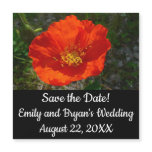 Alaskan Red Poppy Colorful Flower Save the Date