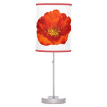 Alaskan Red Poppy Colorful Flower Table Lamp