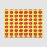 Alaskan Red Poppy Colorful Flower Tissue Paper