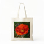 Alaskan Red Poppy Colorful Flower Tote Bag