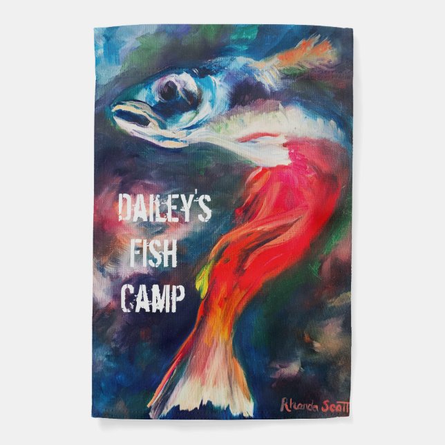 Alaskan Salmon Metamorphosis Garden Flag_customize Garden Flag (Front)