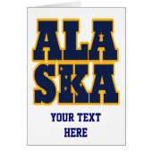 Alaskan State flag text (Front)