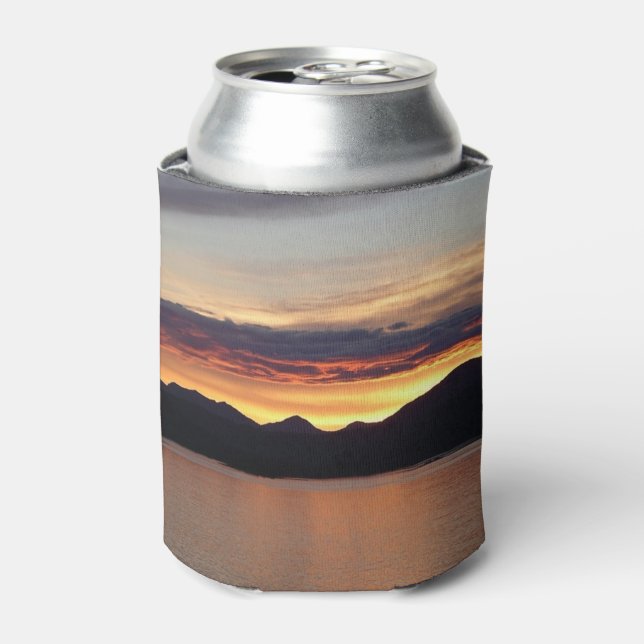 Alaskan Sunset I Beautiful Alaska Photography Can Cooler (Can Front)
