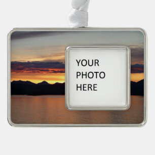 Alaskan Sunset I Beautiful Alaska Photography Christmas Ornament