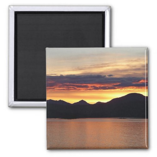 Alaskan Sunset I Beautiful Alaska Photography Magnet