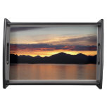 Alaskan Sunset I Beautiful Alaska Photography Serving Tray