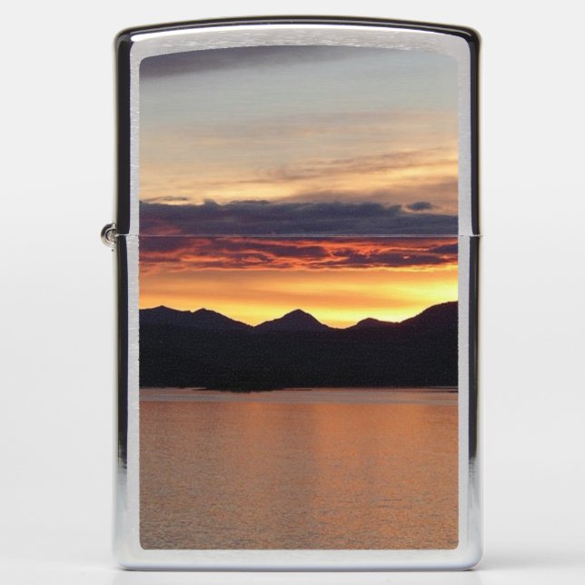 Alaskan Sunset I Beautiful Alaska Photography Zippo Lighter (Front)
