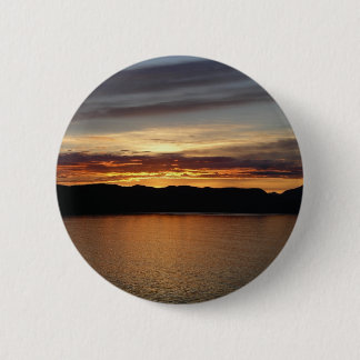 Alaskan Sunset II Beautiful Alaska Photography Button
