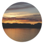 Alaskan Sunset II Beautiful Alaska Photography Classic Round Sticker