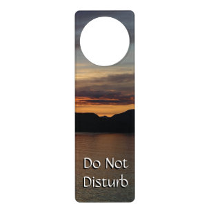 Alaskan Sunset II Beautiful Alaska Photography Door Hanger
