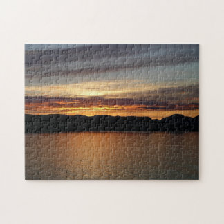 Alaskan Sunset II Beautiful Alaska Photography Jigsaw Puzzle