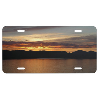 Alaskan Sunset II Beautiful Alaska Photography License Plate