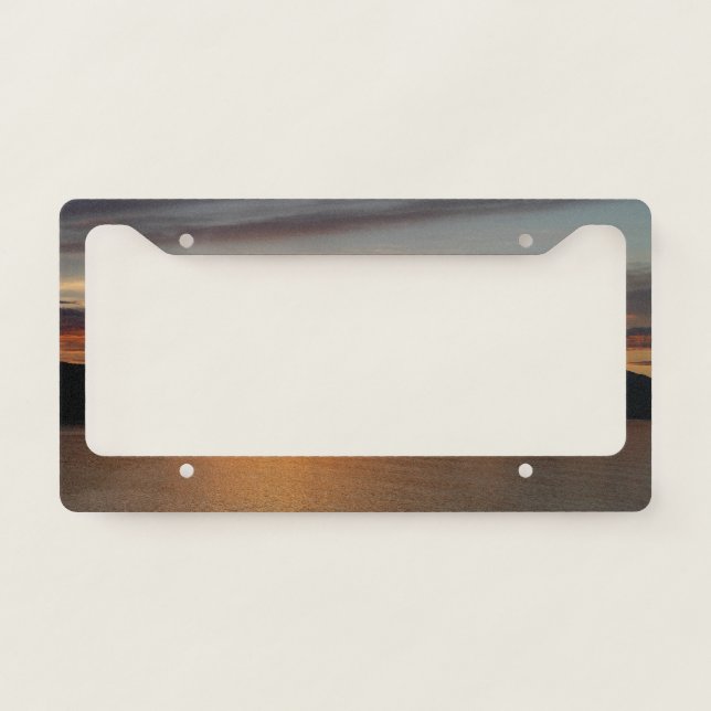 Alaskan Sunset II Beautiful Alaska Photography License Plate Frame (Front)
