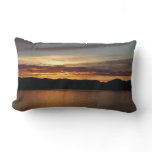 Alaskan Sunset II Beautiful Alaska Photography Lumbar Pillow