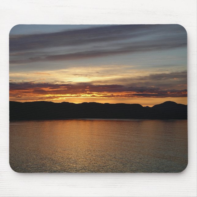 Alaskan Sunset II Beautiful Alaska Photography Mouse Pad (Front)