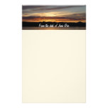 Alaskan Sunset II Beautiful Alaska Photography Stationery
