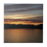 Alaskan Sunset II Beautiful Alaska Photography Tile