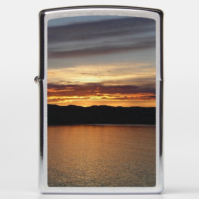 Alaskan Sunset II Beautiful Alaska Photography Zippo Lighter (Front)