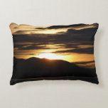 Alaskan Sunset III Beautiful Alaska Photography Accent Pillow