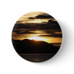 Alaskan Sunset III Beautiful Alaska Photography Button