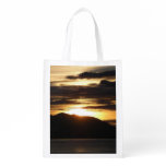 Alaskan Sunset III Beautiful Alaska Photography Grocery Bag