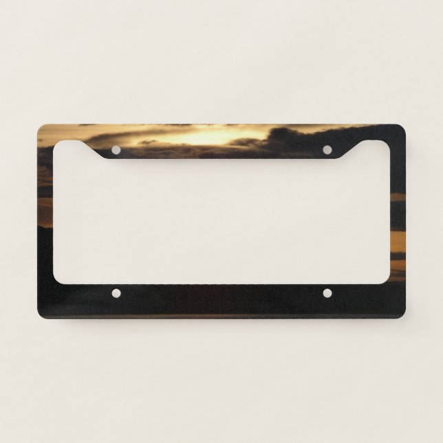 Alaskan Sunset III Beautiful Alaska Photography License Plate Frame (Front)