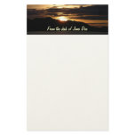 Alaskan Sunset III Beautiful Alaska Photography Stationery