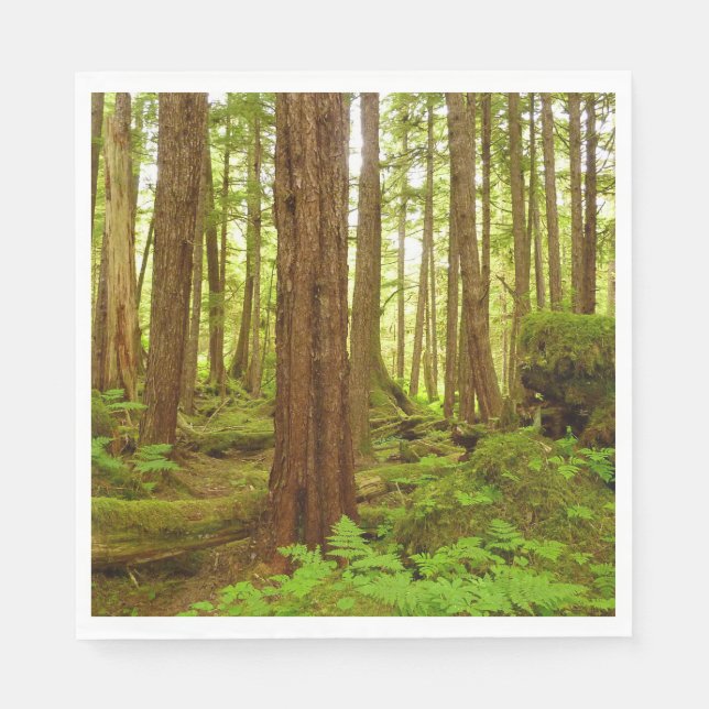 Alaskan Temperate Rainforest Napkins (Front)