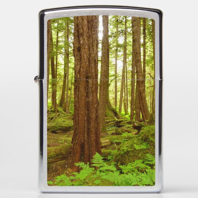 Alaskan Temperate Rainforest Zippo Lighter (Front)