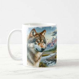 Alaskan Timber Wolf  Coffee Mug