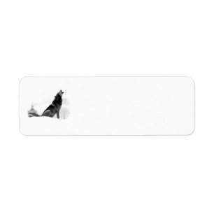 Alaskan Timber Wolf Label