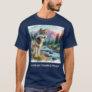 Alaskan Timber Wolf Nature Wildlife T-Shirt