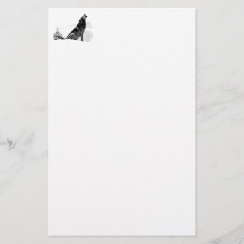 Alaskan Timber Wolf Stationery