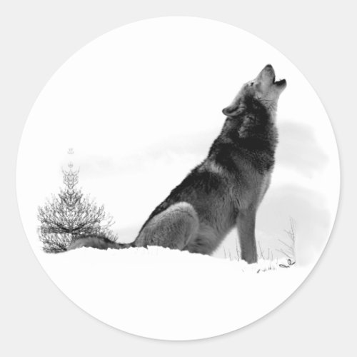 Alaskan Timber Wolf Sticker