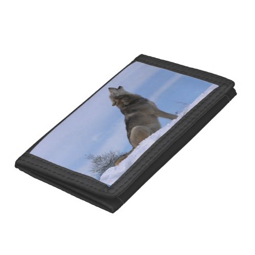 Alaskan Timber Wolf Trifold Wallet