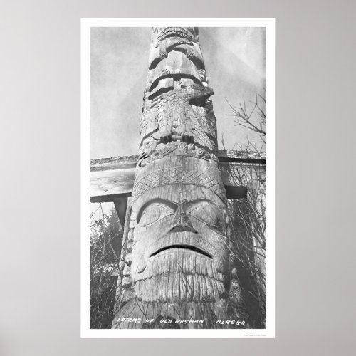 Alaskan Totem Pole 1912 Poster