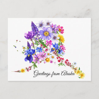 Alaskan Wildflowers Greeting Card