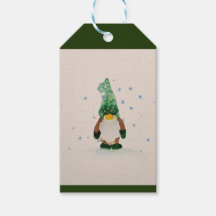 Alaskan Winter Gnome Gift Tag
