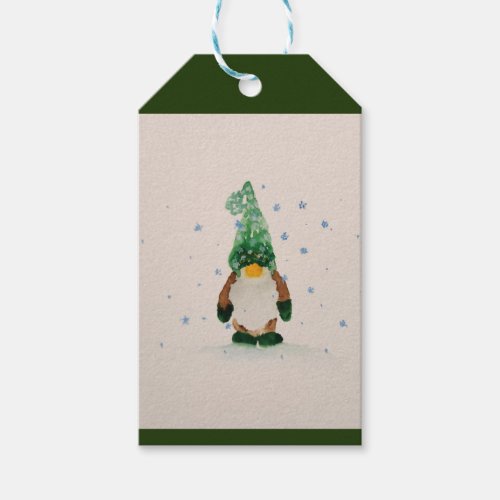 Alaskan Winter Gnome Gift Tag 